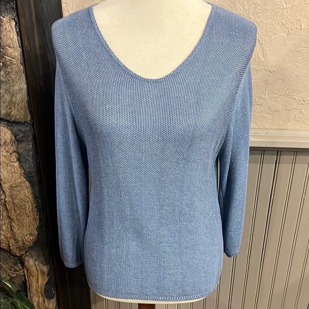 Arizona Jean Company Blue V-Neck Sweater